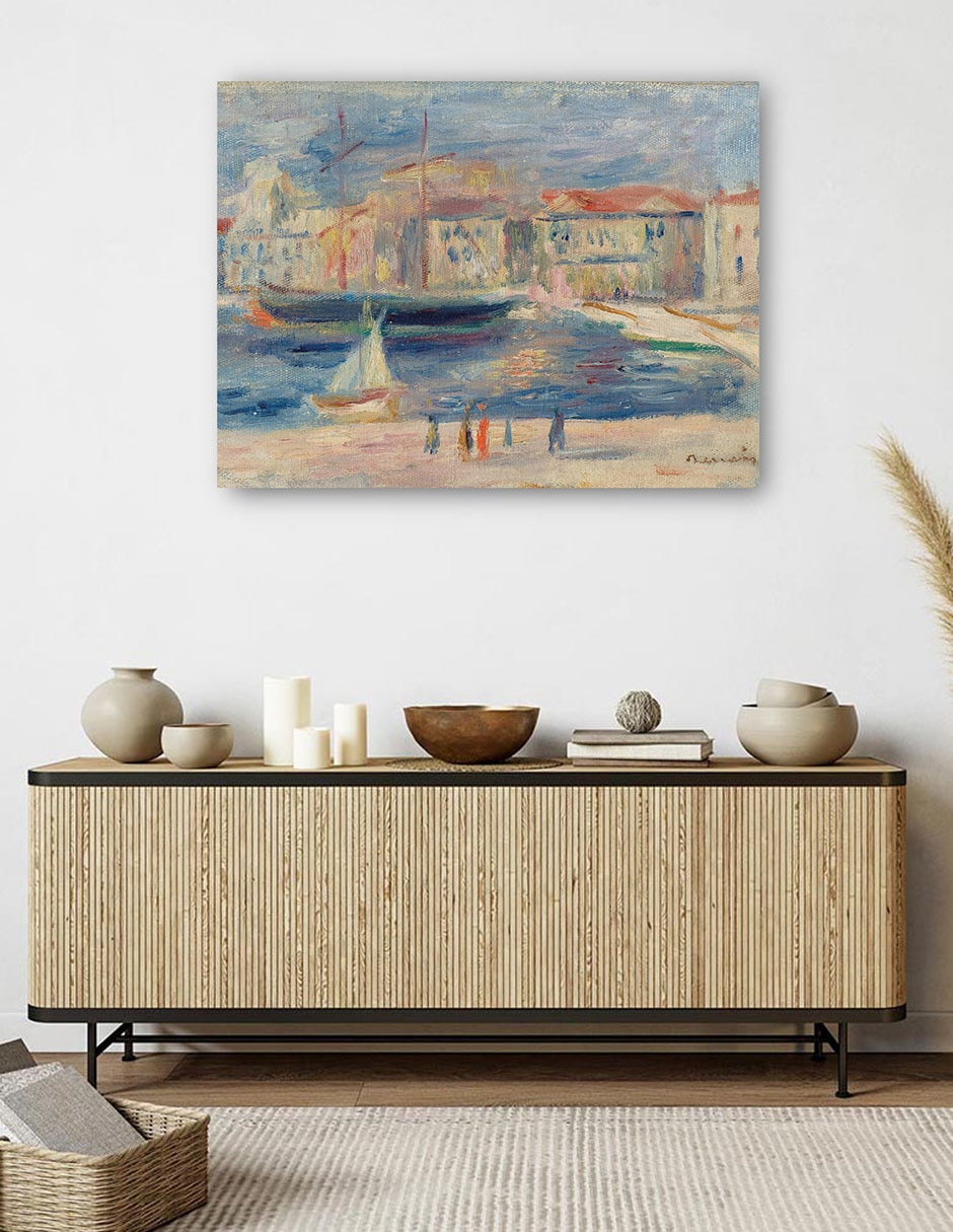 Cuadro decorativo El puerto de Saint-Tropez técnica mixta Inspiración 5