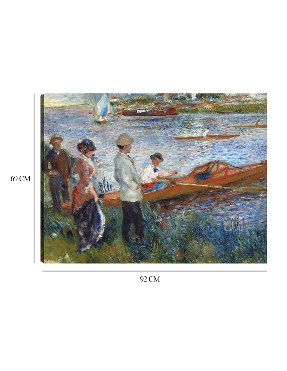Cuadro decorativo Remeros en Chatou (1879) técnica mixta Lagos 2