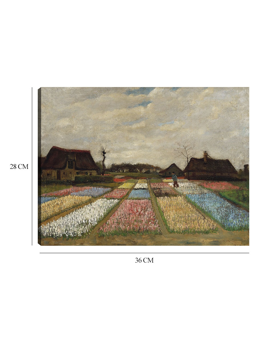 Cuadro decorativo Parterres de flores en Holanda (c. 1883) técnica mixta Campos 8