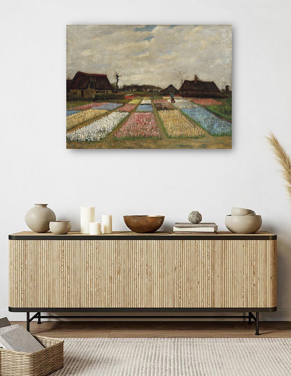 Cuadro decorativo Parterres de flores en Holanda (c. 1883) técnica mixta Campos 5