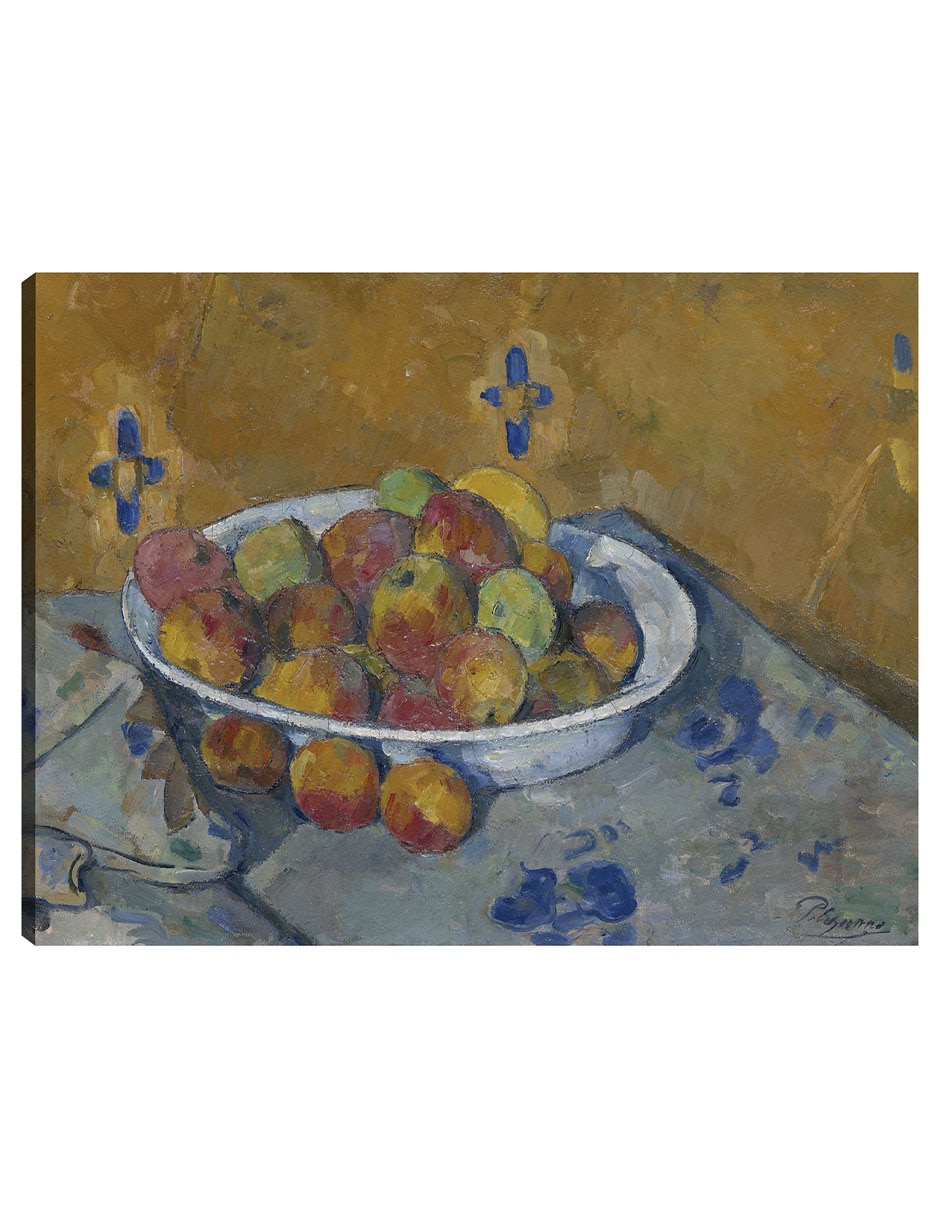 Cuadro decorativo El plato de manzanas (c. 1877) técnica mixta
