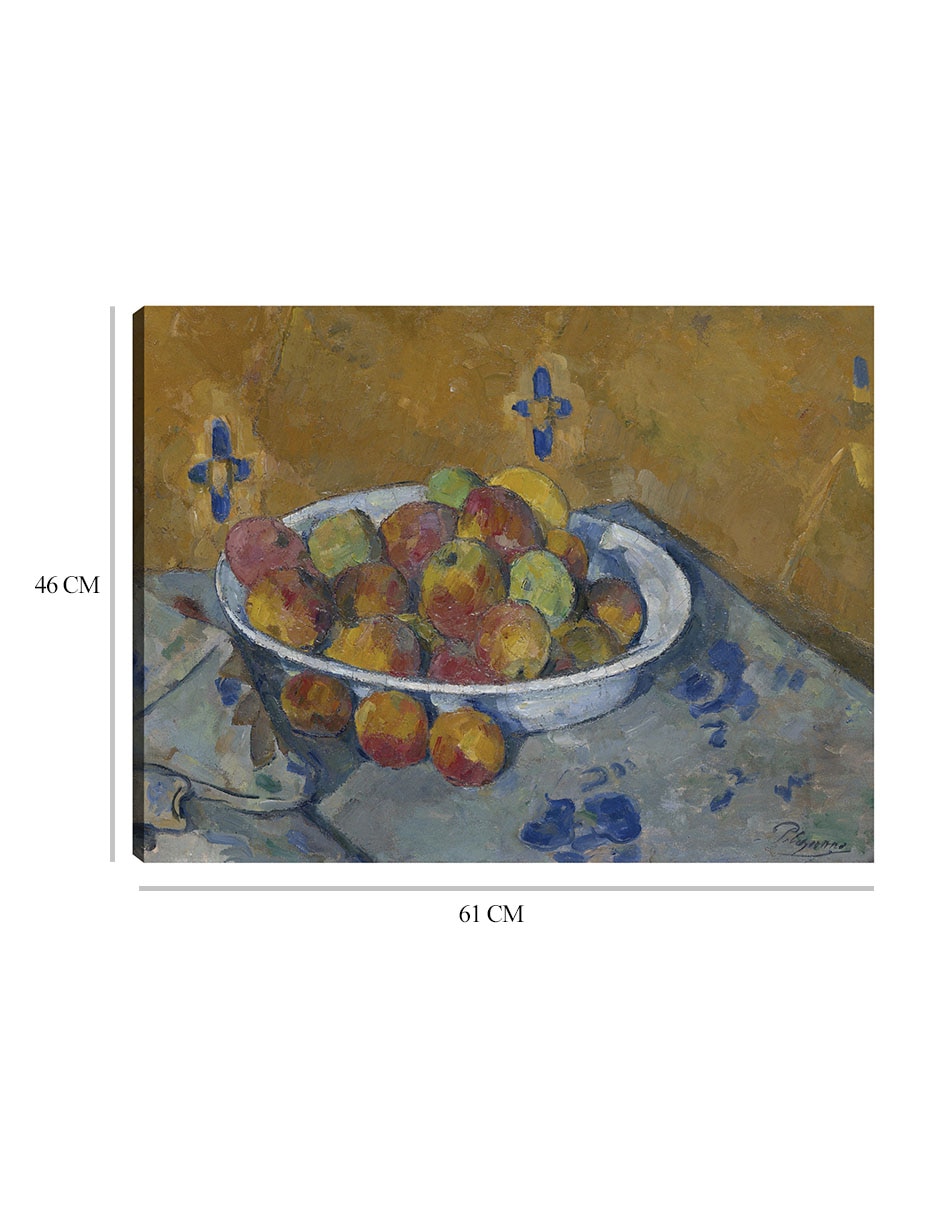 Cuadro decorativo El plato de manzanas (c. 1877) técnica mixta 8