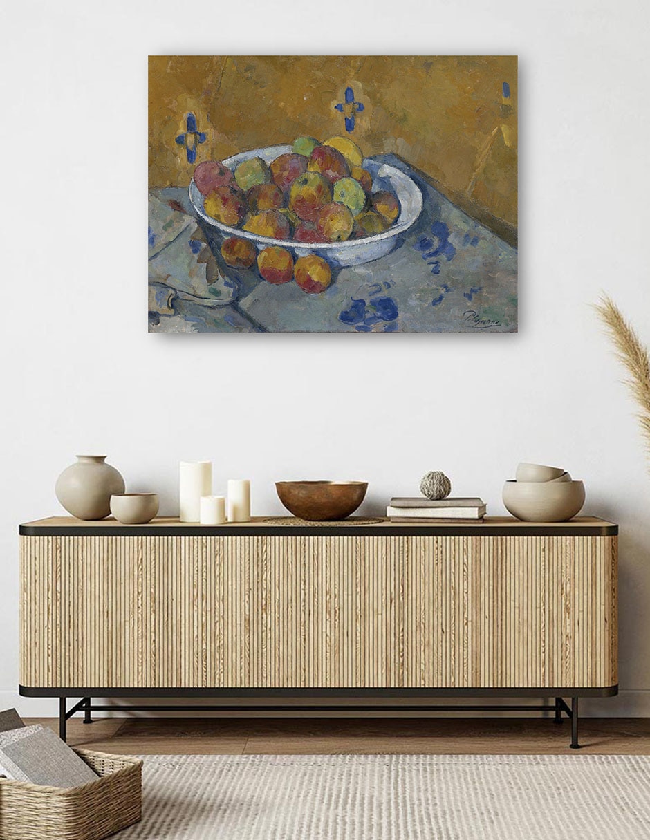 Cuadro decorativo El plato de manzanas (c. 1877) técnica mixta 5
