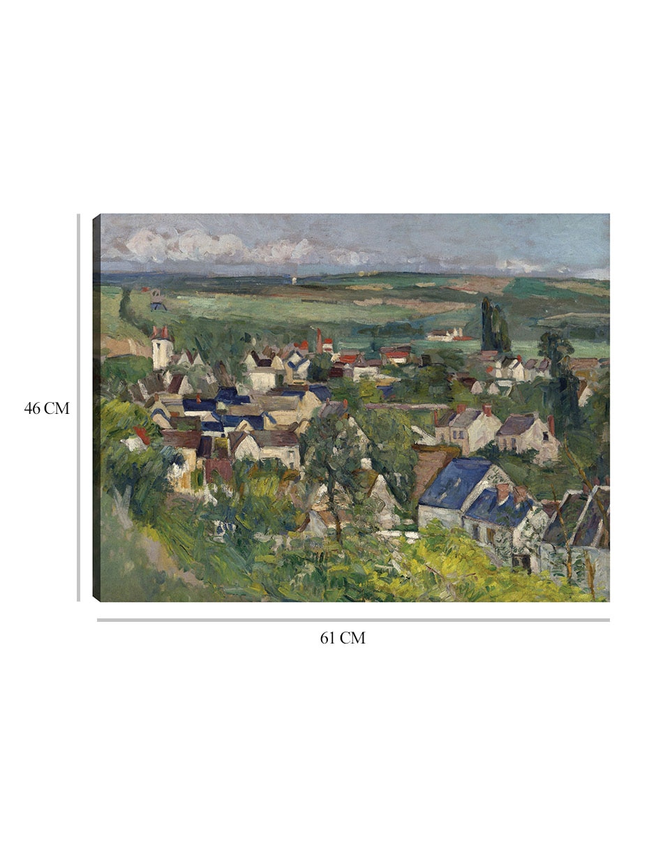Cuadro decorativo Auvers, vista panorámica (1873) técnica mixta Campos 8