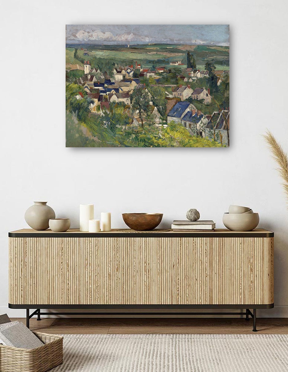 Cuadro decorativo Auvers, vista panorámica (1873) técnica mixta Campos 5