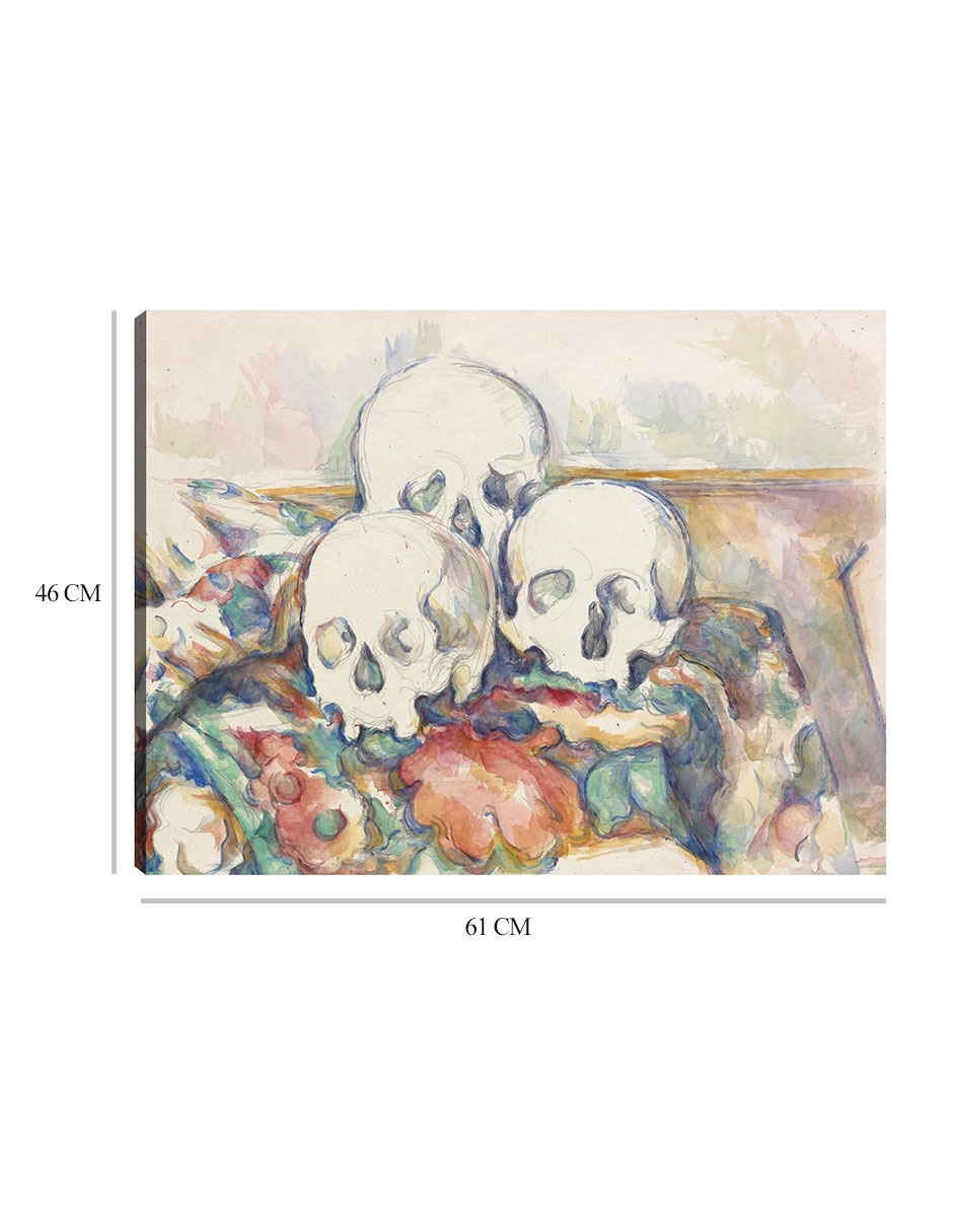 Cuadro decorativo Las tres calaveras (1902-1906) técnica mixta 2