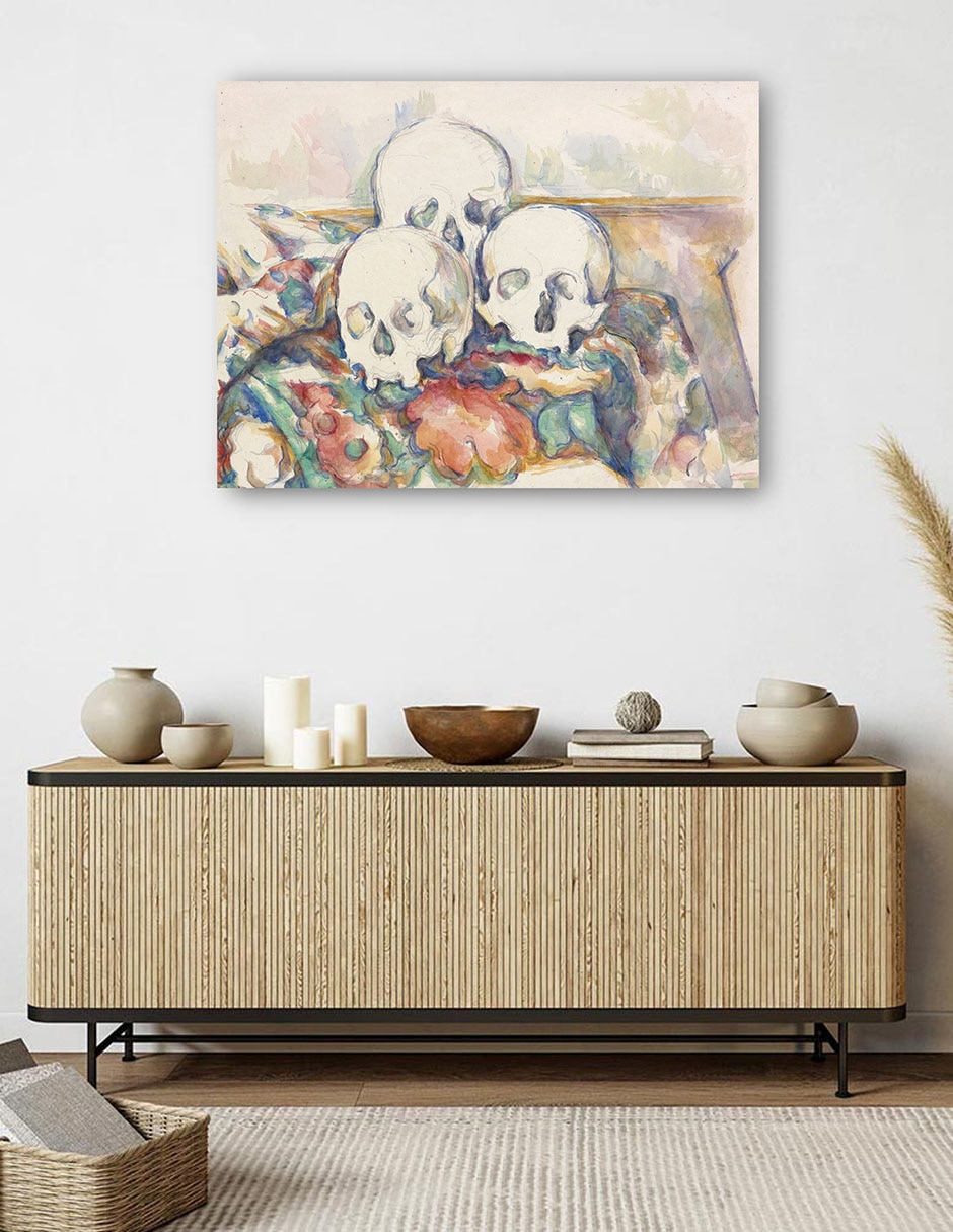 Cuadro decorativo Las tres calaveras (1902-1906) técnica mixta 5