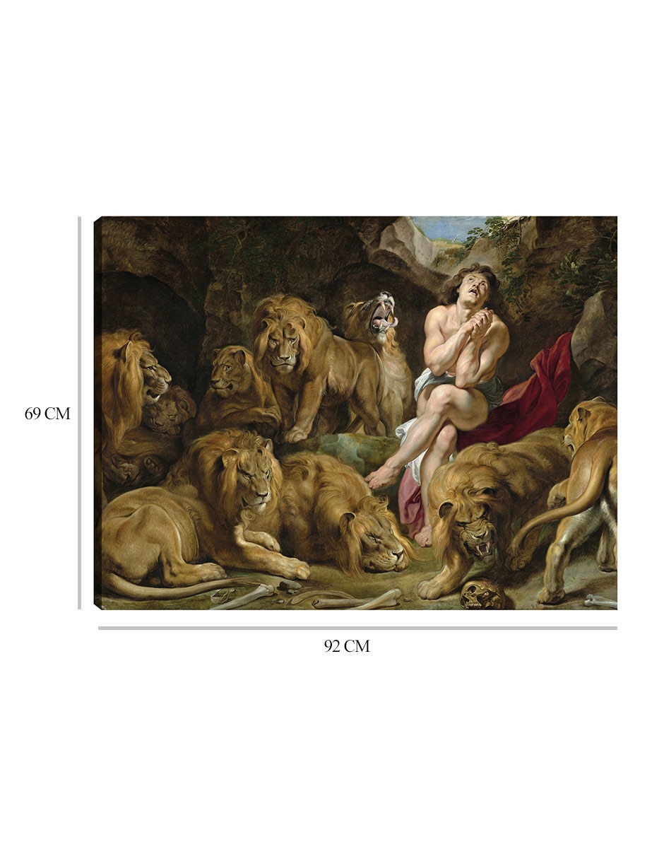Cuadro decorativo Daniel en el foso de los leones (c. 1614-1616) técnica mixta Religión y Espiritualidad 8