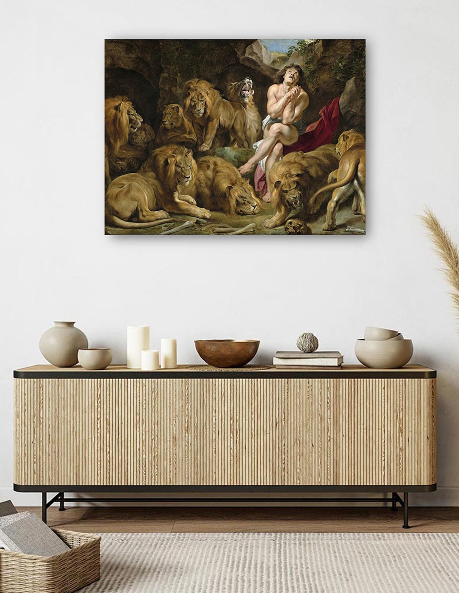 Cuadro decorativo Daniel en el foso de los leones (c. 1614-1616) técnica mixta Religión y Espiritualidad 5