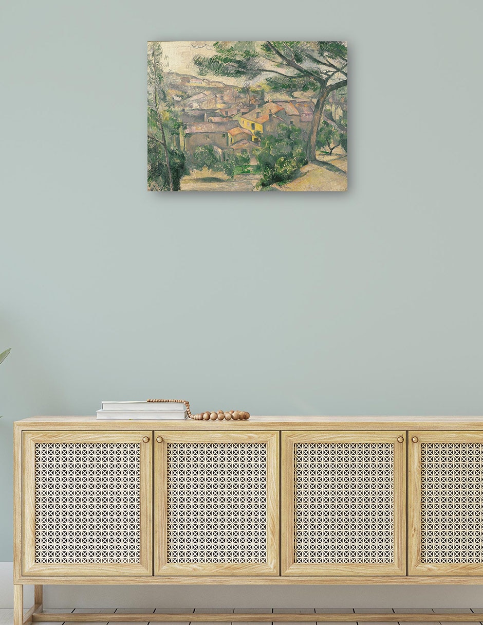 Cuadro decorativo Preciosa vista del Estaque a contraluz del suelo técnica mixta Campos 4