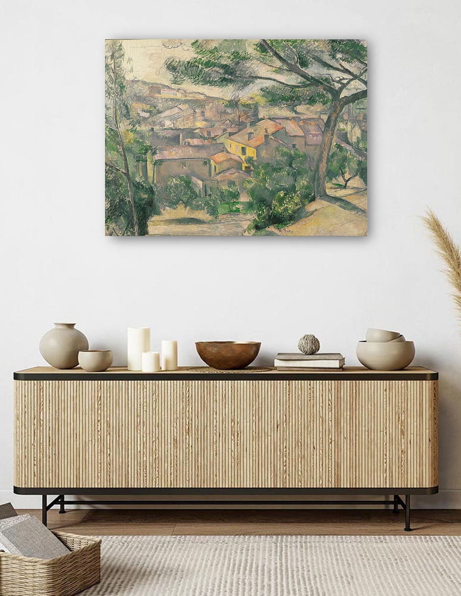 Cuadro decorativo Preciosa vista del Estaque a contraluz del suelo técnica mixta Campos 5