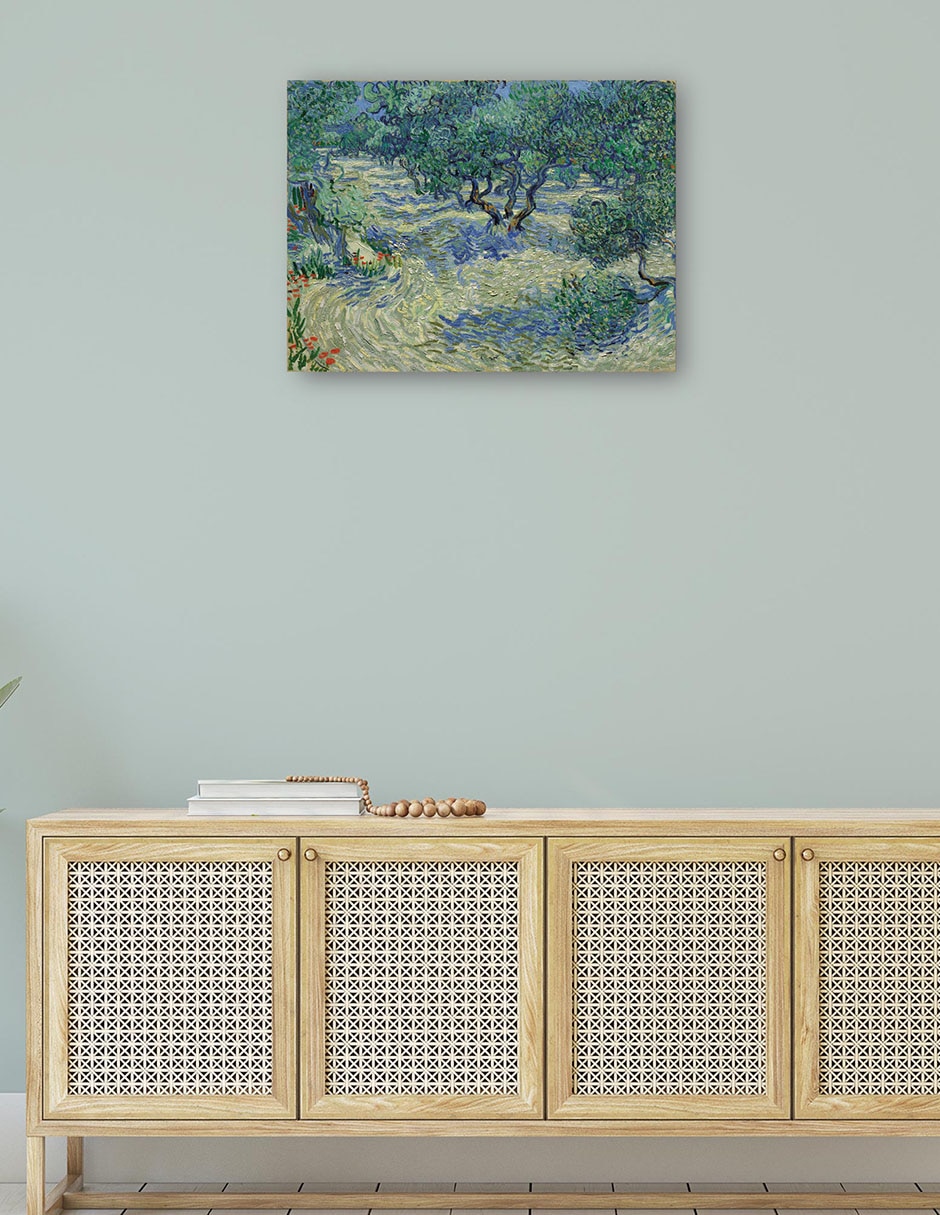 Cuadro decorativo Huerto de olivos técnica mixta Campos 4
