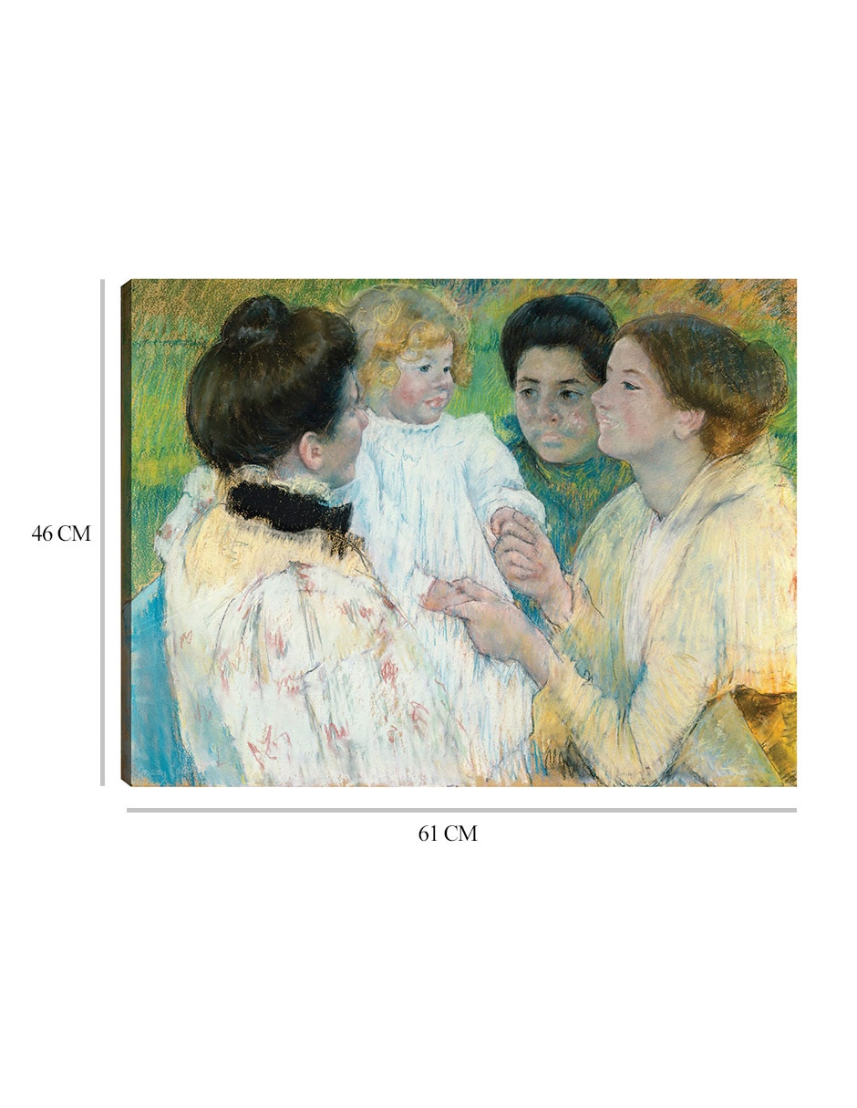 Cuadro decorativo Mujeres admirando a un niño (1897) técnica mixta Gente 2