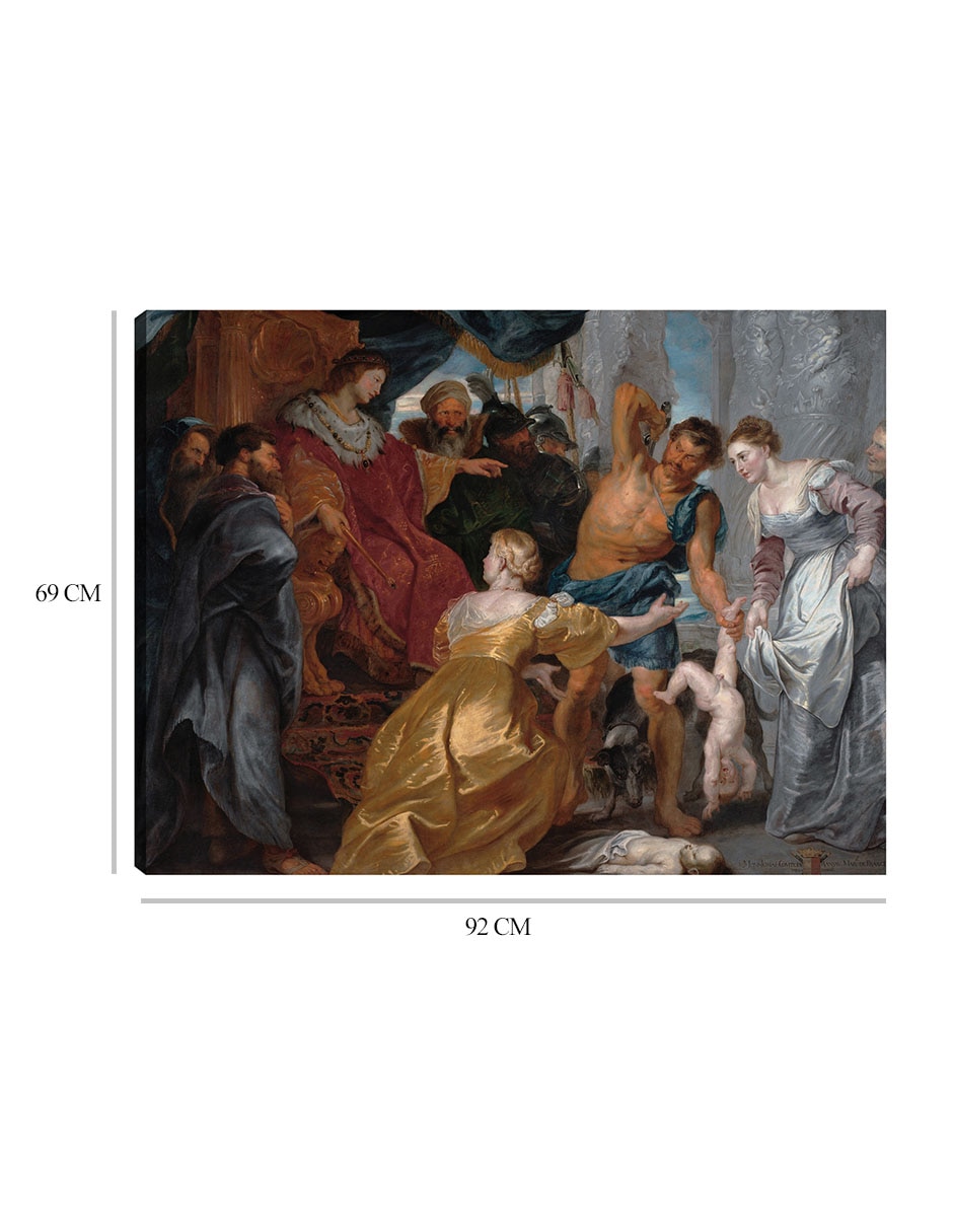 Cuadro decorativo El juicio de Salomón (1617) técnica mixta Religión y Espiritualidad 2