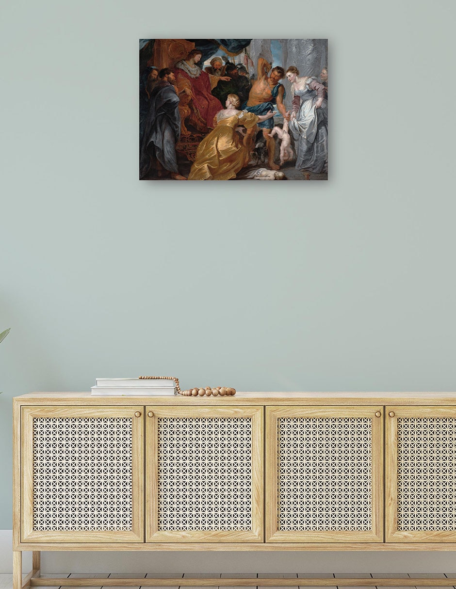 Cuadro decorativo El juicio de Salomón (1617) técnica mixta Religión y Espiritualidad 4