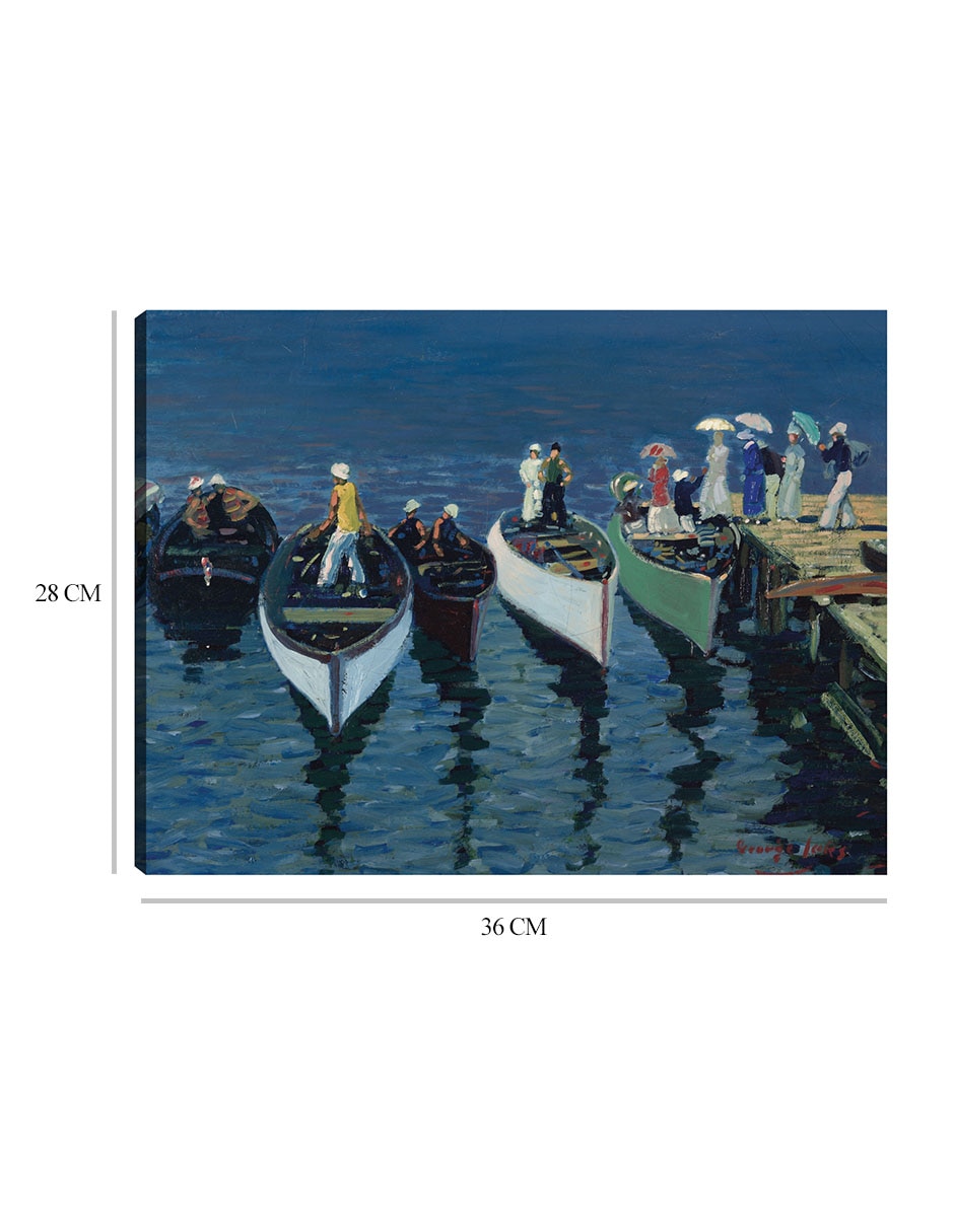 Cuadro decorativo Vacaciones en el Hudson (c. 1912) técnica mixta Navegación 2