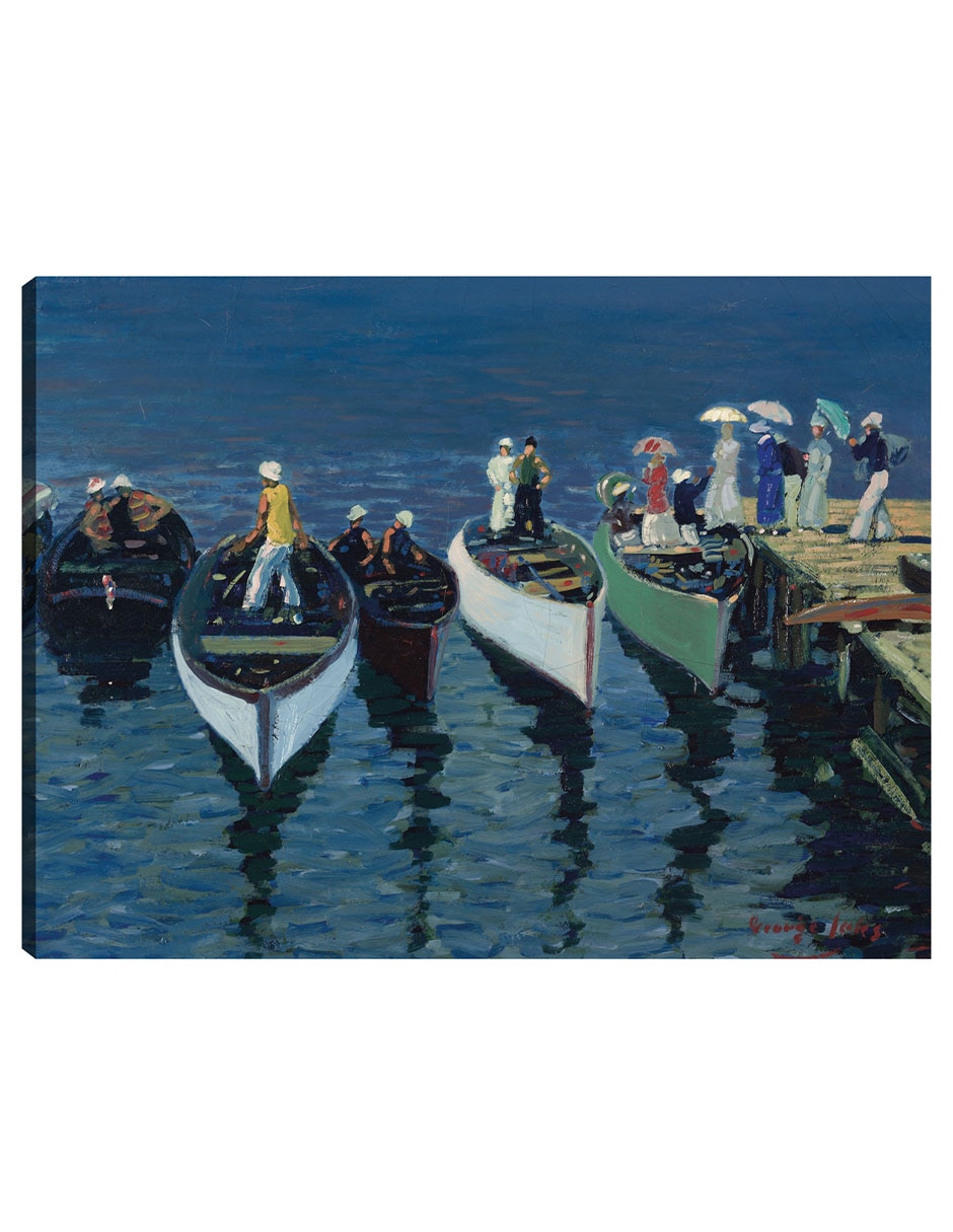 Cuadro decorativo Vacaciones en el Hudson (c. 1912) técnica mixta Navegación