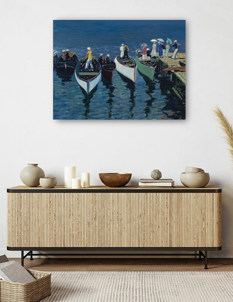 Cuadro decorativo Vacaciones en el Hudson (c. 1912) técnica mixta Navegación 5