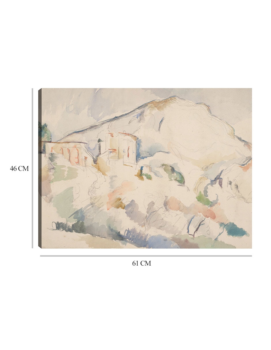 Cuadro decorativo Castillo negro y Mont Sainte-Victoire, c. 1890-1895 técnica mixta Inspiración 8