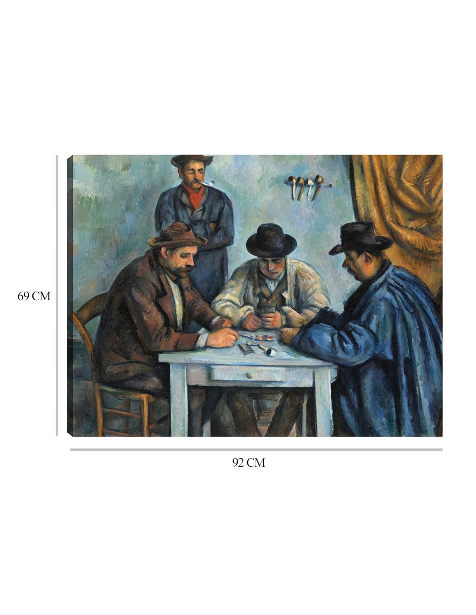 Cuadro decorativo Los jugadores de cartas (1890-1892) técnica mixta Gente 2