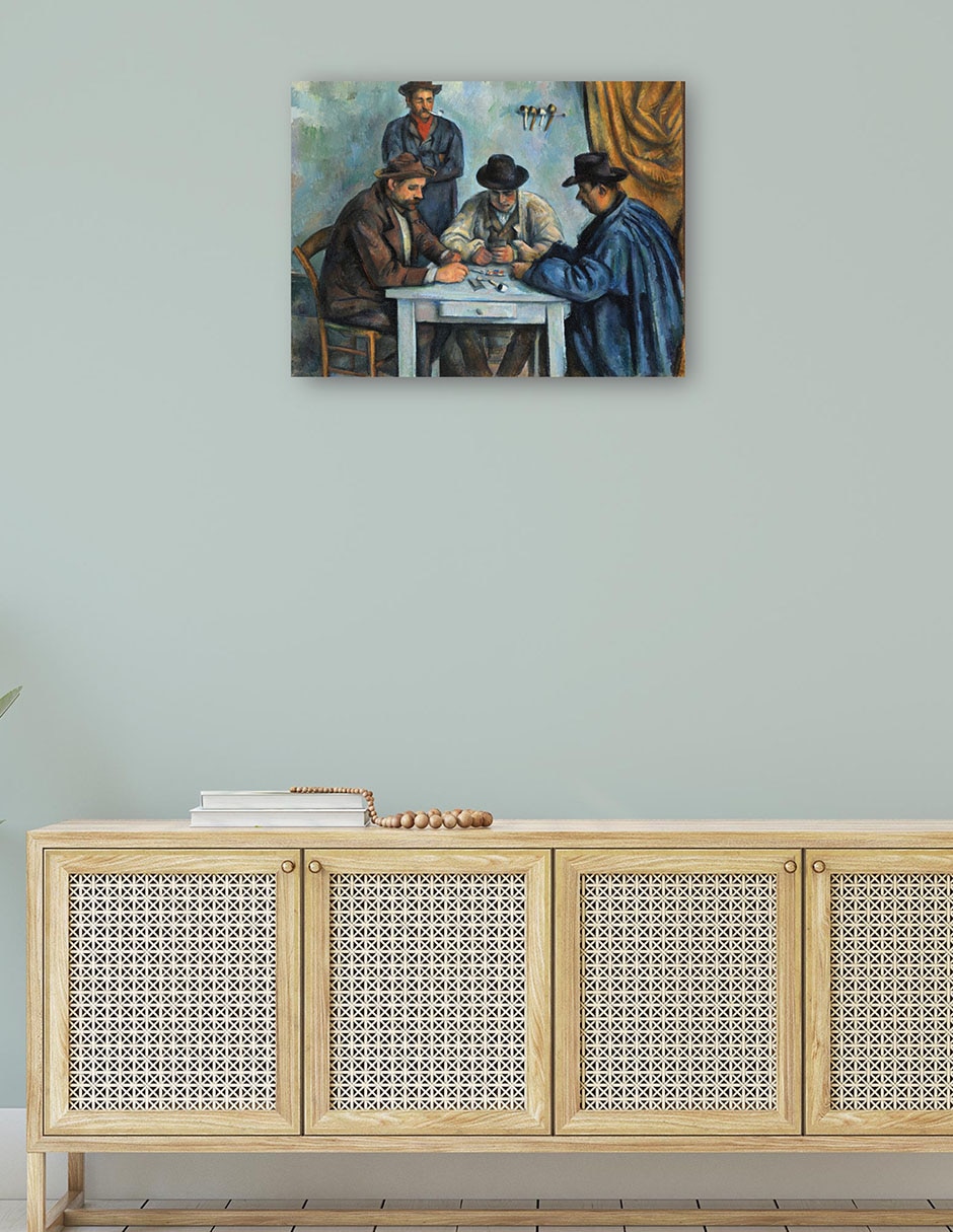 Cuadro decorativo Los jugadores de cartas (1890-1892) técnica mixta Gente 4