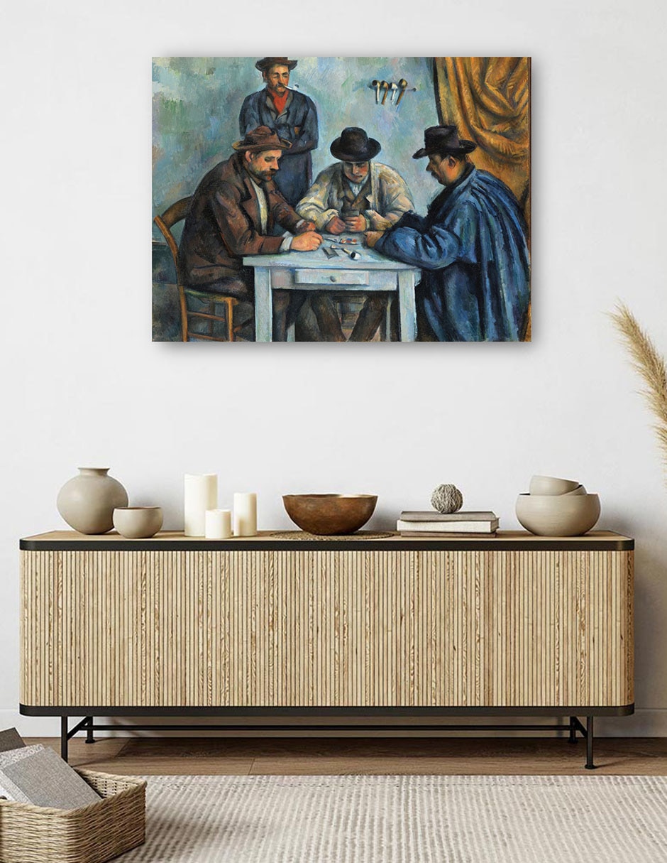 Cuadro decorativo Los jugadores de cartas (1890-1892) técnica mixta Gente 5