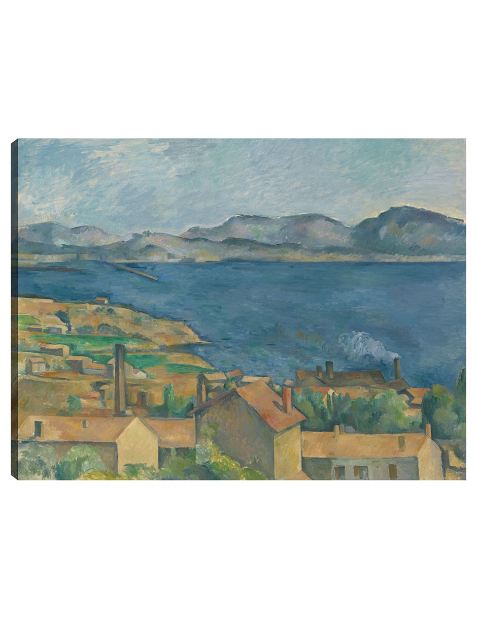 Cuadro decorativo La Bahía de Marsella, vista desde el estaque técnica mixta Lagos