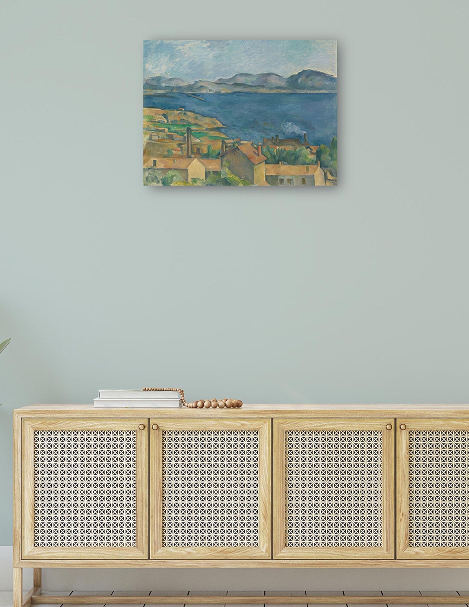 Cuadro decorativo La Bahía de Marsella, vista desde el estaque técnica mixta Lagos 5