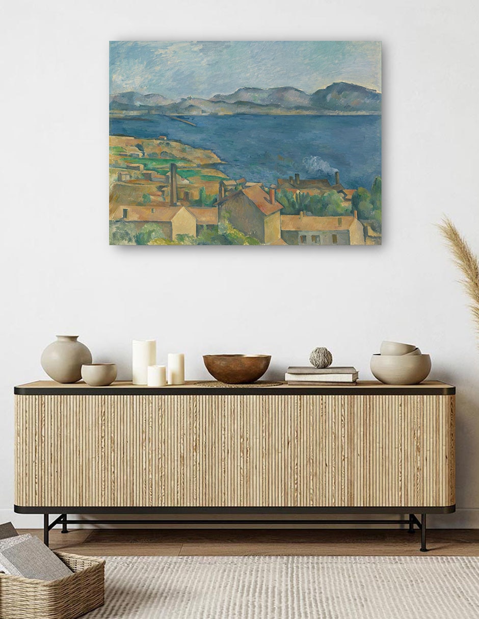 Cuadro decorativo La Bahía de Marsella, vista desde el estaque técnica mixta Lagos 6