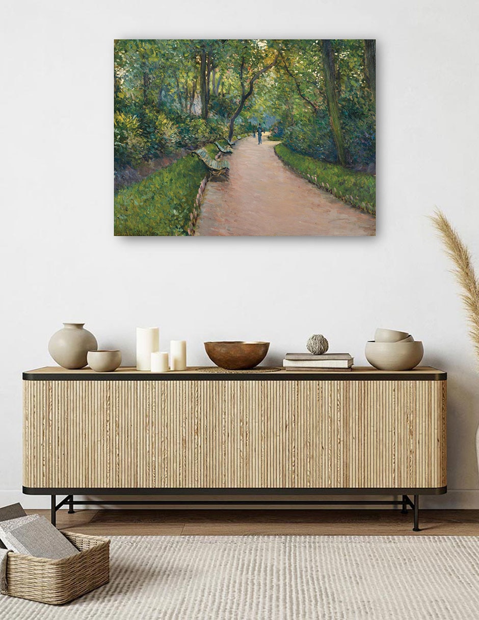Cuadro decorativo El parque Monceau (1877) técnica mixta Caminos 5