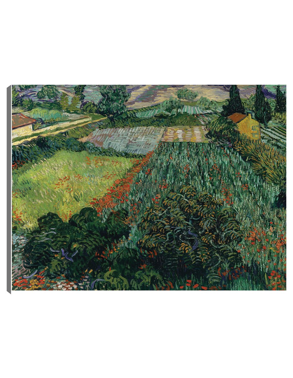 Cuadro decorativo Campo de amapolas (1889) técnica mixta Campos