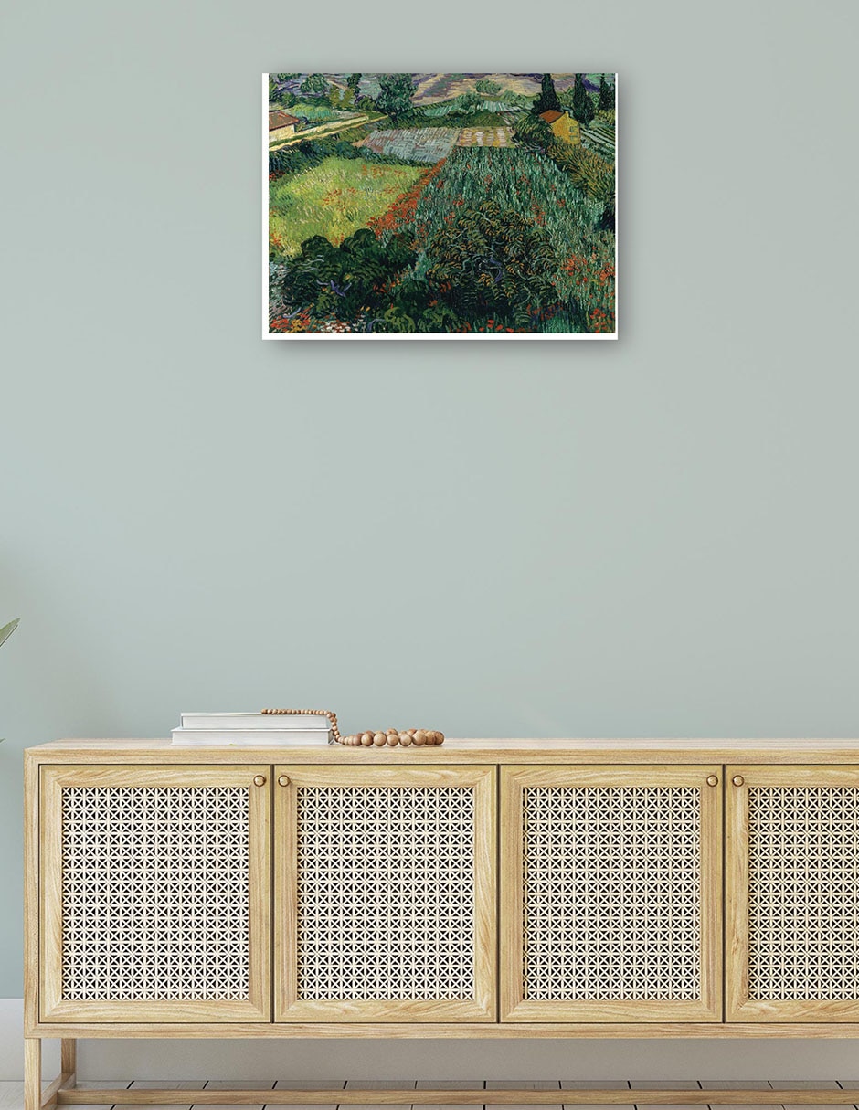 Cuadro decorativo Campo de amapolas (1889) técnica mixta Campos 4