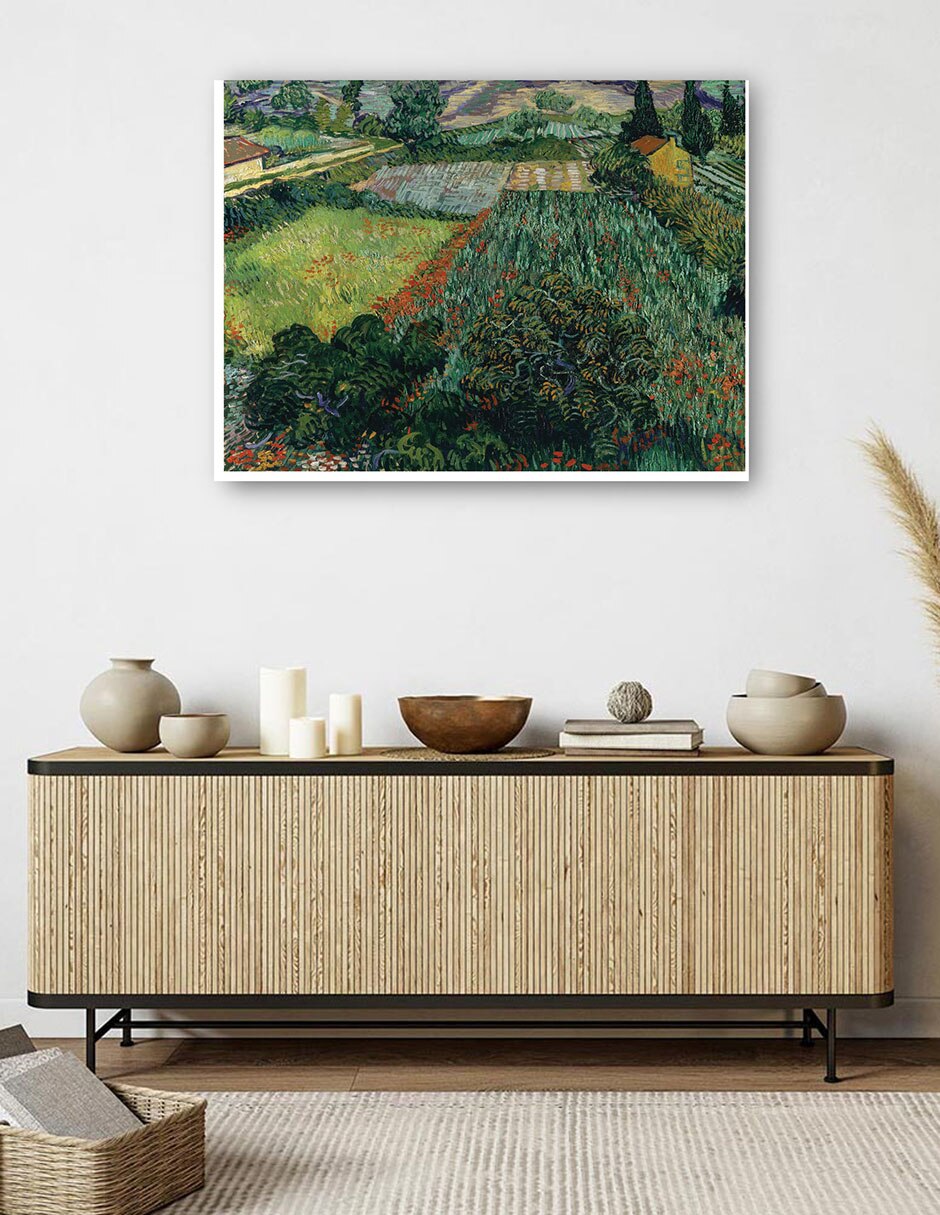 Cuadro decorativo Campo de amapolas (1889) técnica mixta Campos 5