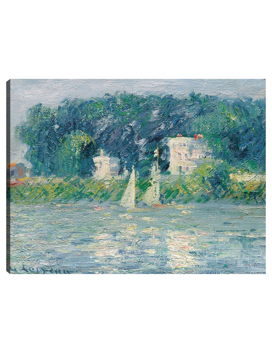 Cuadro decorativo Veleros en el Oise técnica mixta Lagos