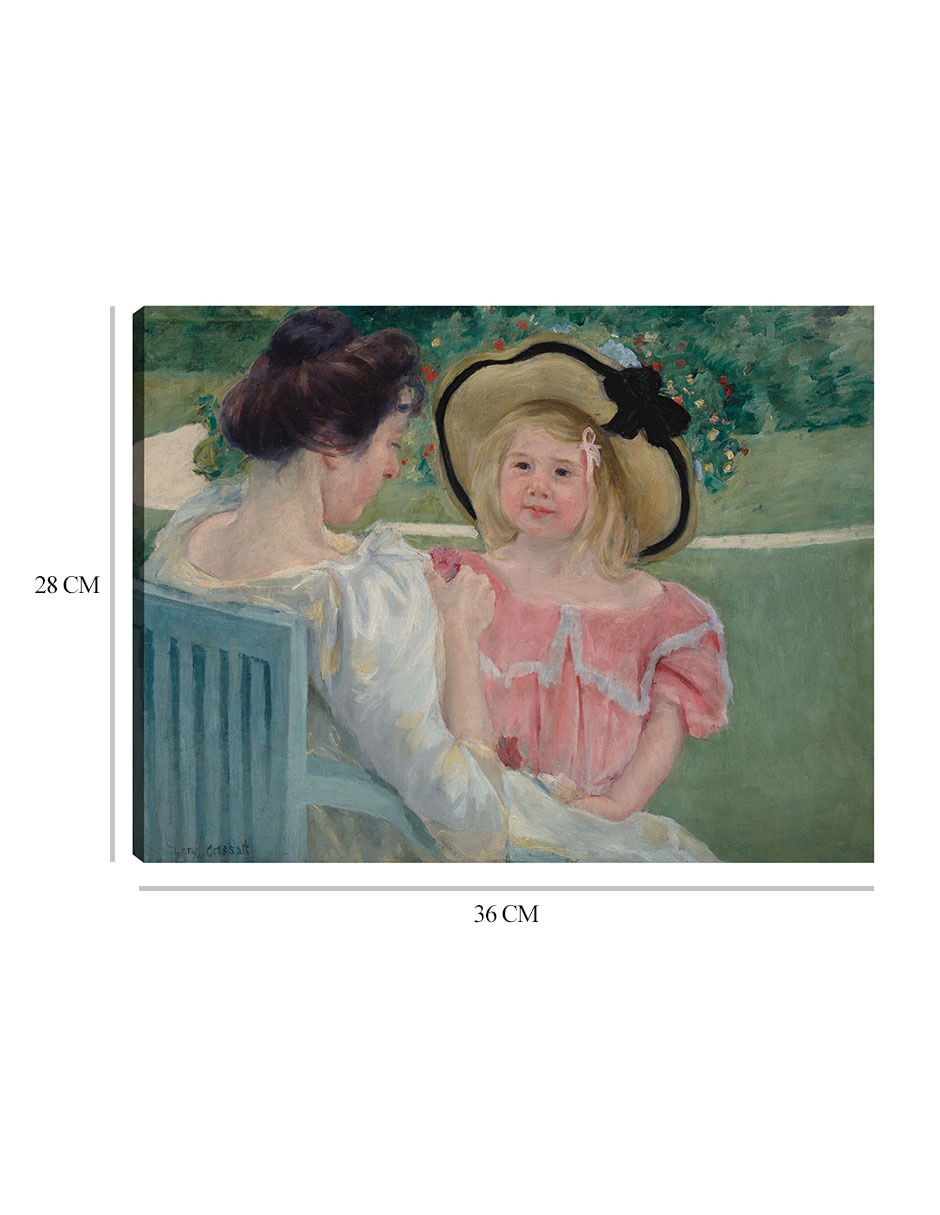 Cuadro decorativo En el jardín (1903) técnica mixta Gente 2