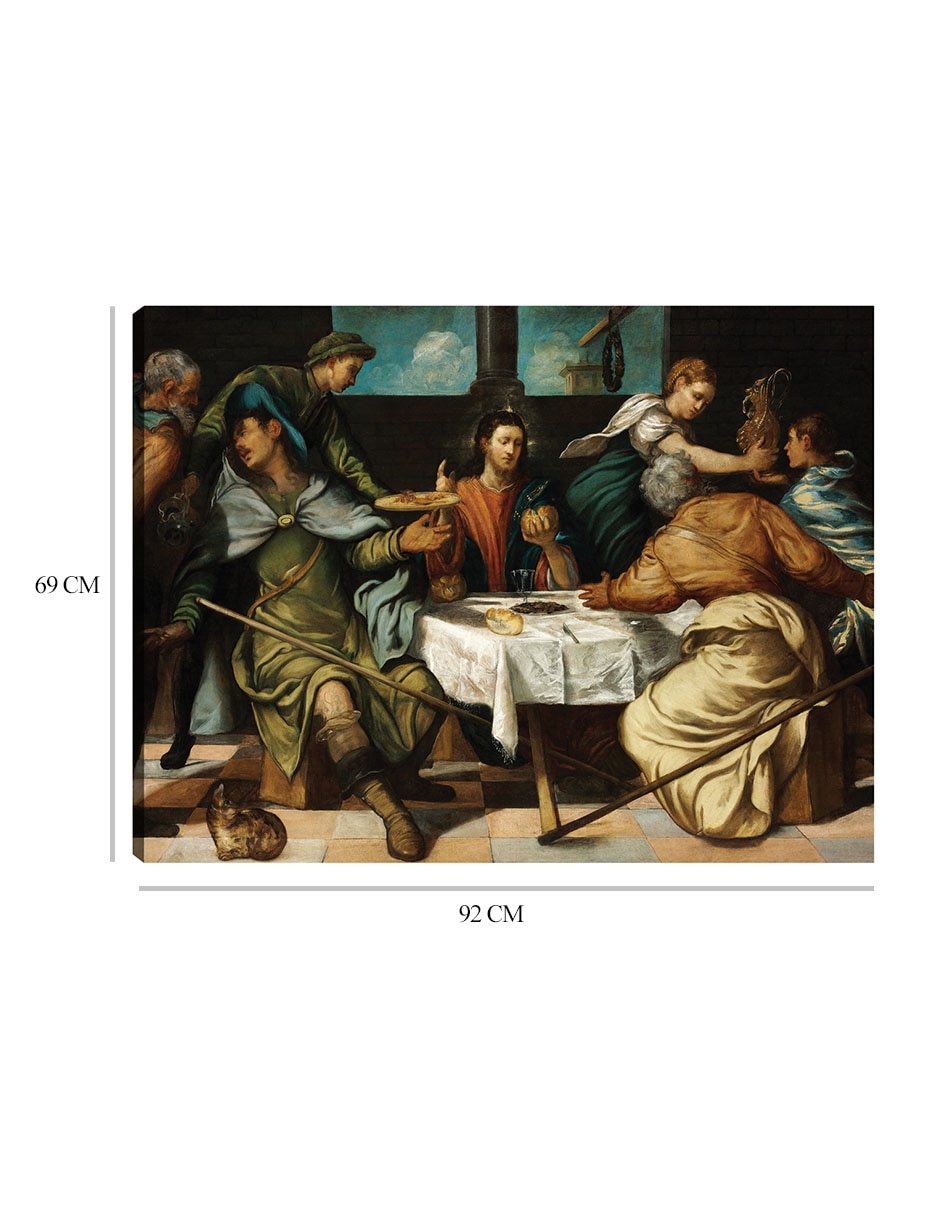 Cuadro decorativo La cena de Emaús (C.1542) técnica mixta Figuras Celestiales 2