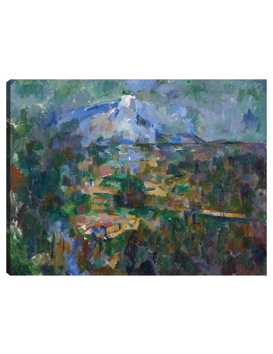 Cuadro decorativo El Mont Sainte-Victoire visto desde Les Lauves (1904) técnica mixta Campos