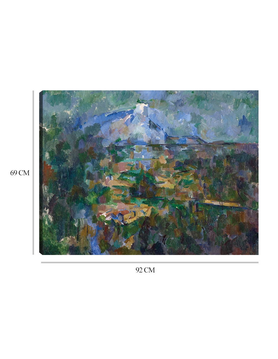 Cuadro decorativo El Mont Sainte-Victoire visto desde Les Lauves (1904) técnica mixta Campos 2