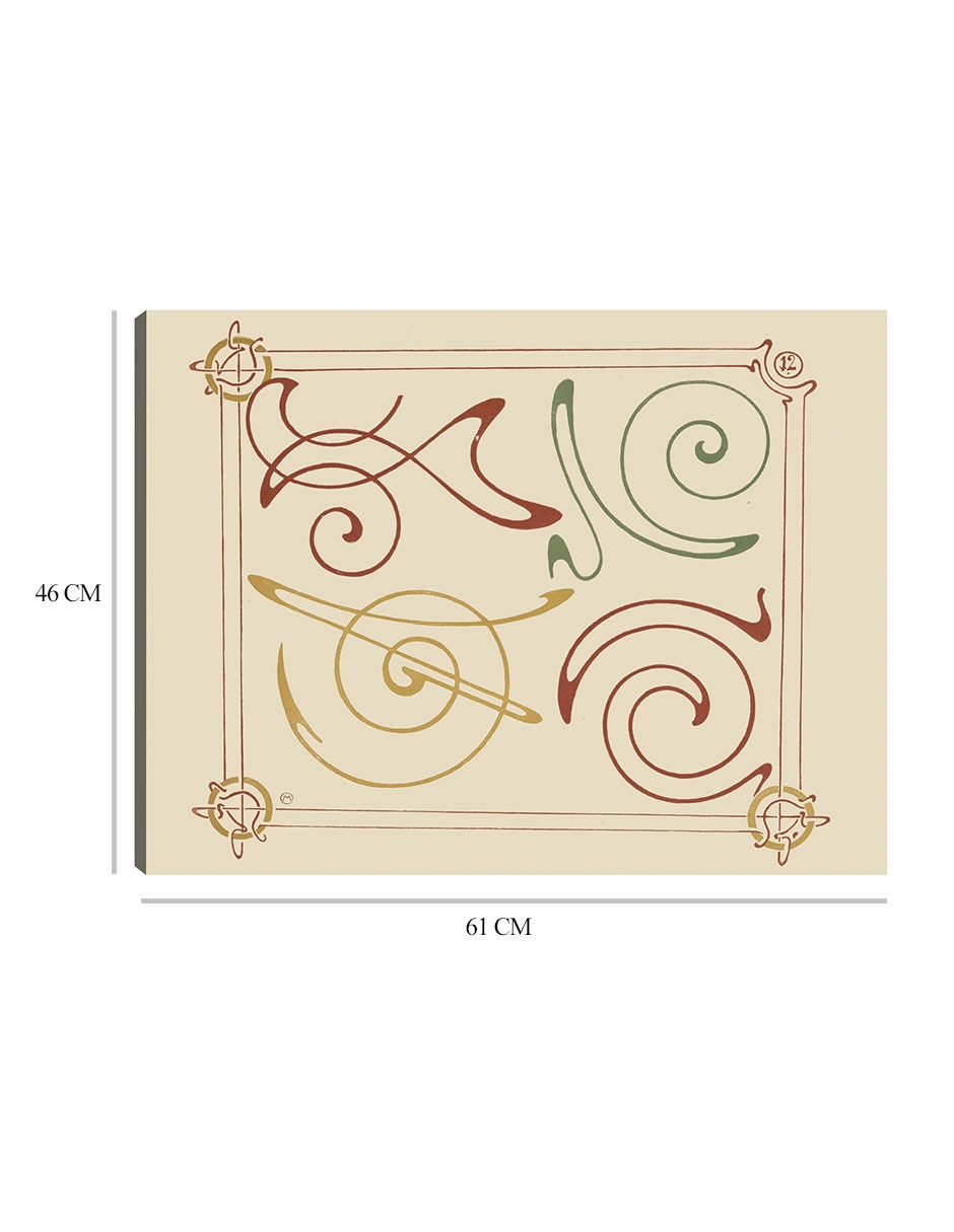 Cuadro decorativo técnica mixta Formas 8