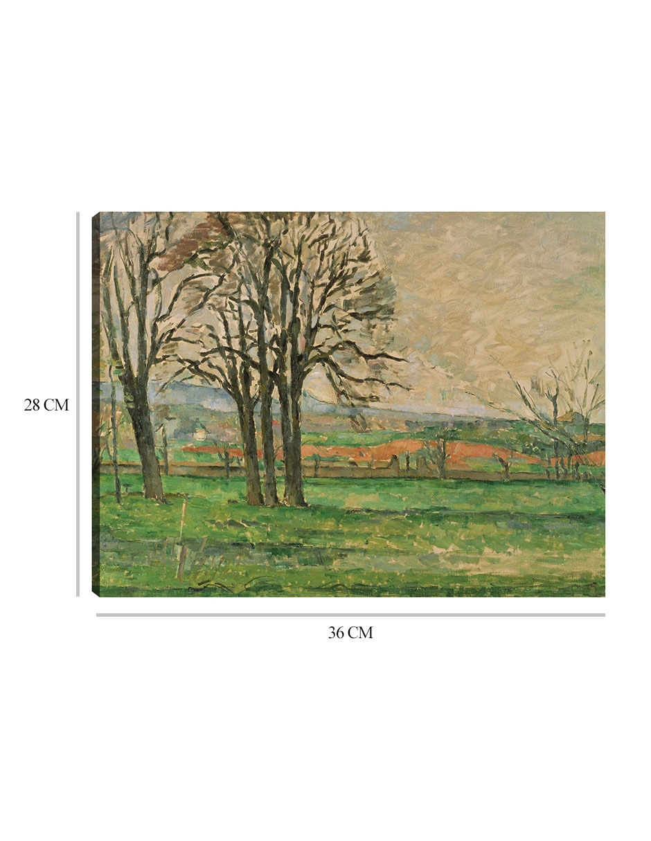 Cuadro decorativo Los árboles desnudos en Jas de Bouffan técnica mixta Campos 2
