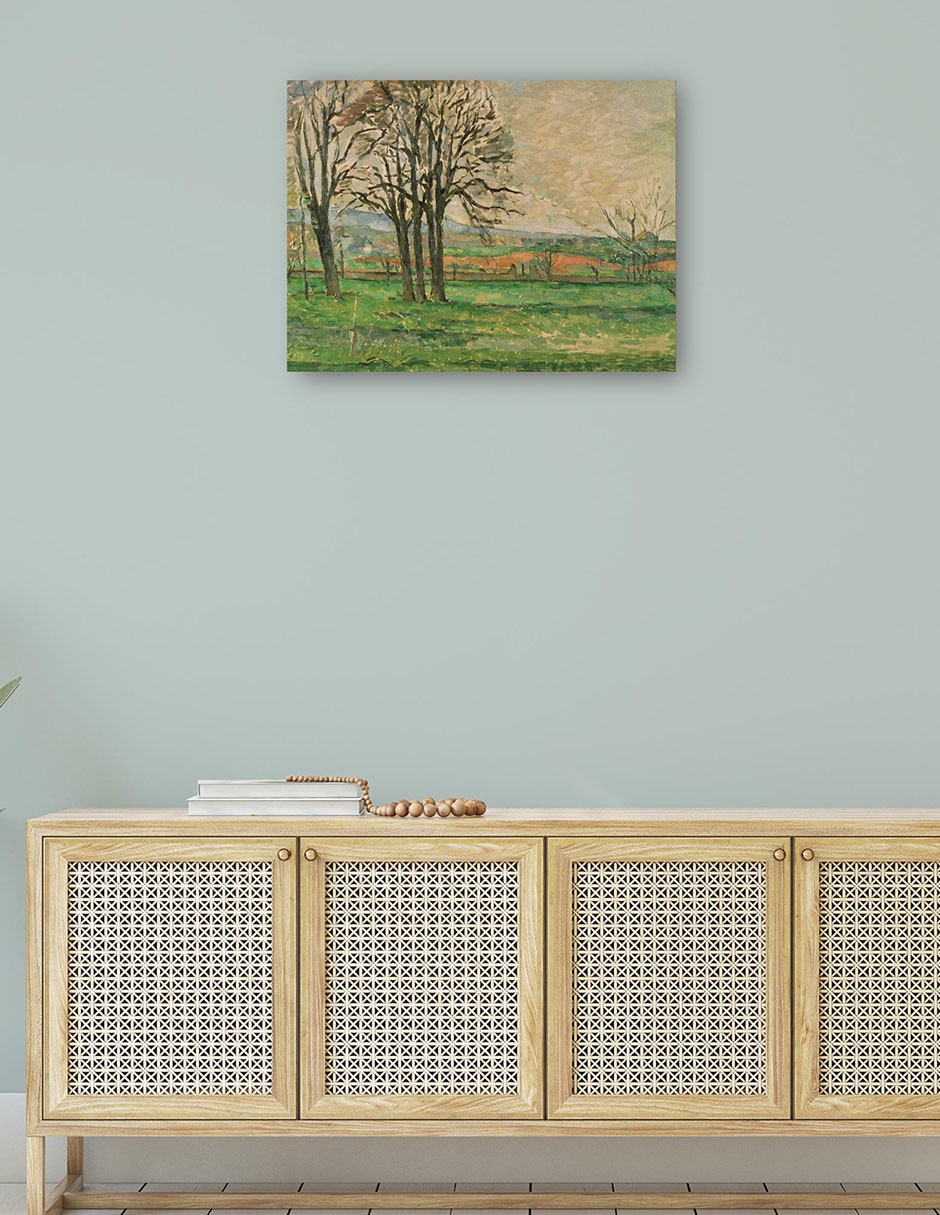 Cuadro decorativo Los árboles desnudos en Jas de Bouffan técnica mixta Campos 4