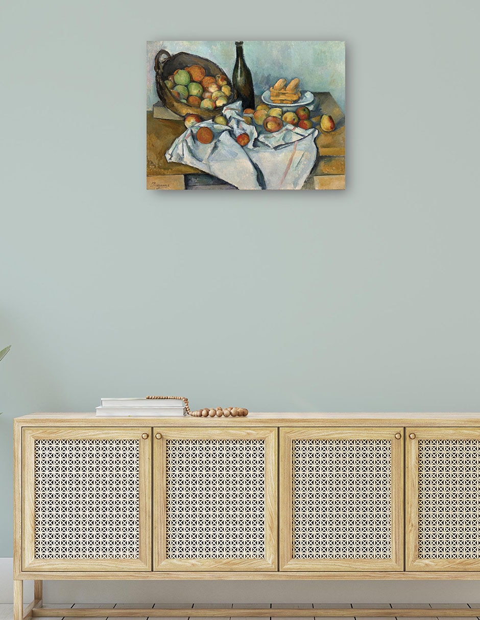 Cuadro decorativo La cesta de manzanas (1893) técnica mixta 4