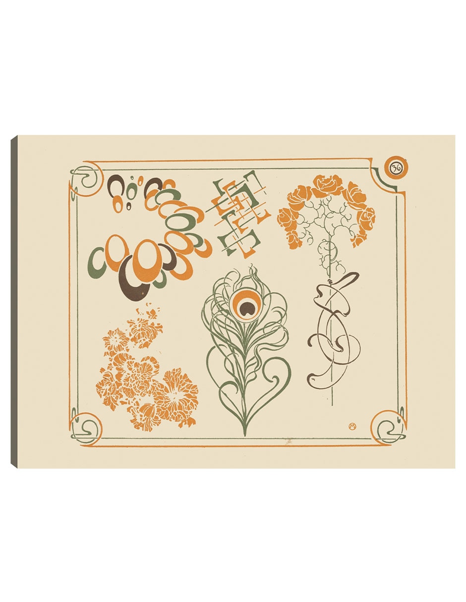 Cuadro decorativo técnica mixta Formas