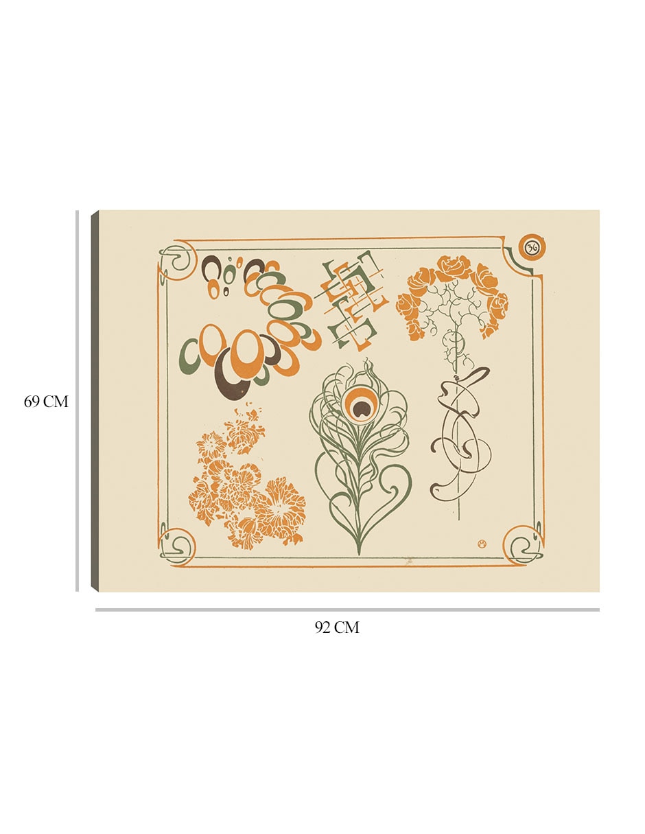 Cuadro decorativo técnica mixta Formas 2