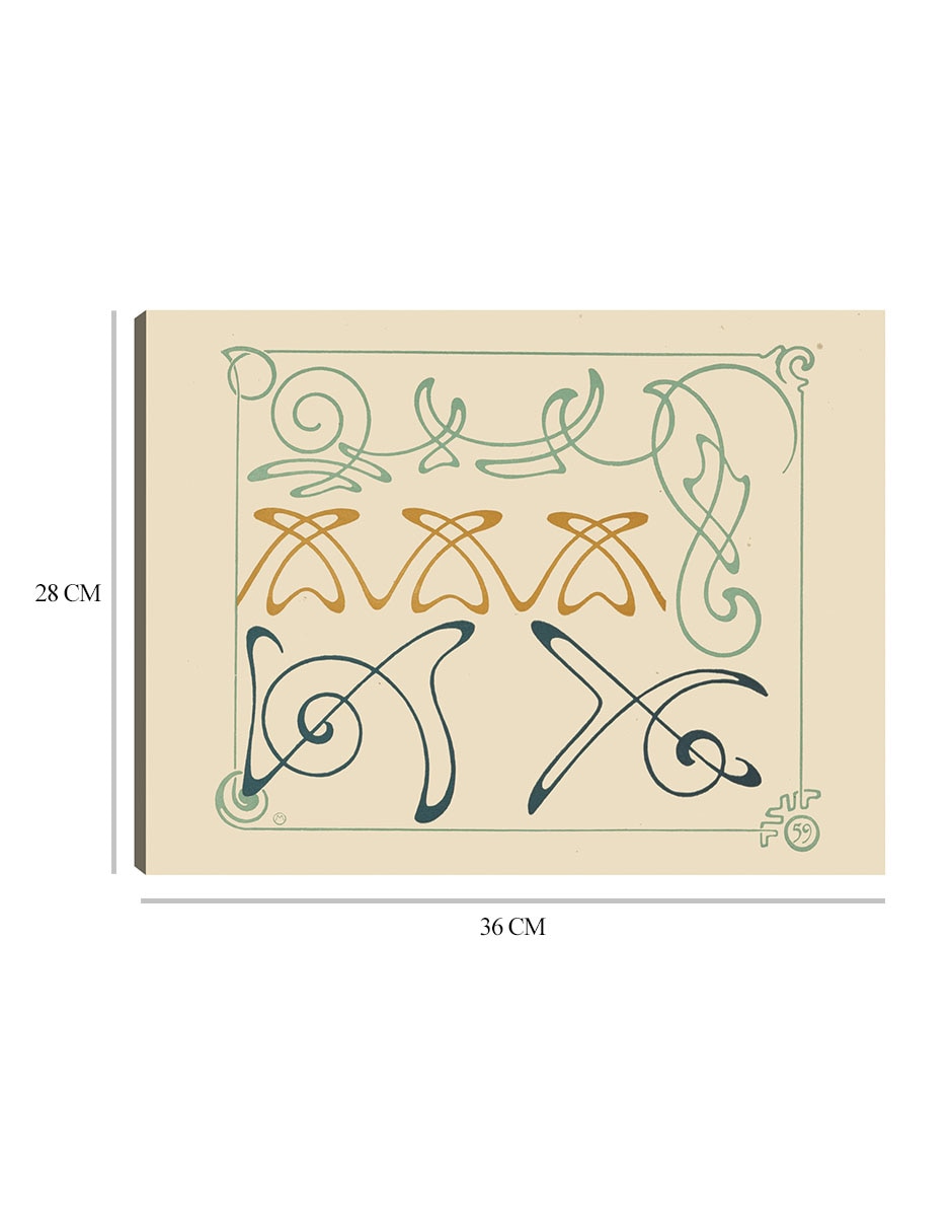 Cuadro decorativo técnica mixta Formas 8