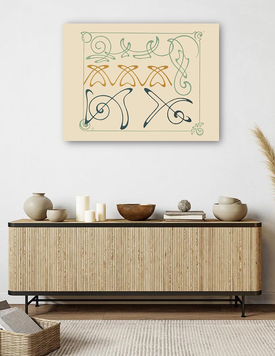 Cuadro decorativo técnica mixta Formas 5