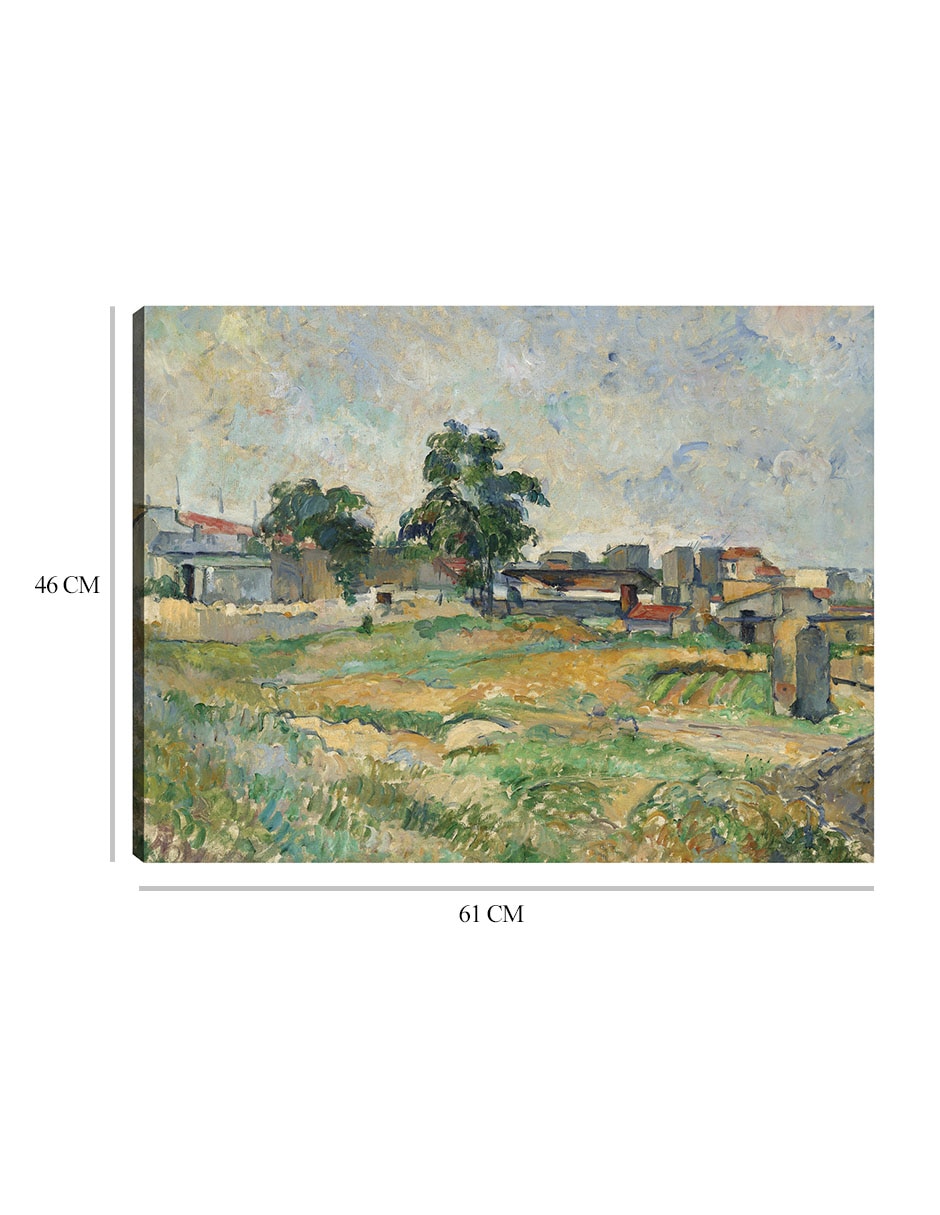 Cuadro decorativo Paisaje cerca de París (c. 1876) técnica mixta Campos 2