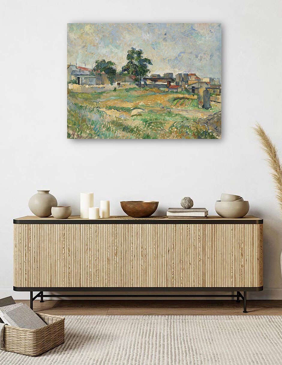 Cuadro decorativo Paisaje cerca de París (c. 1876) técnica mixta Campos 5