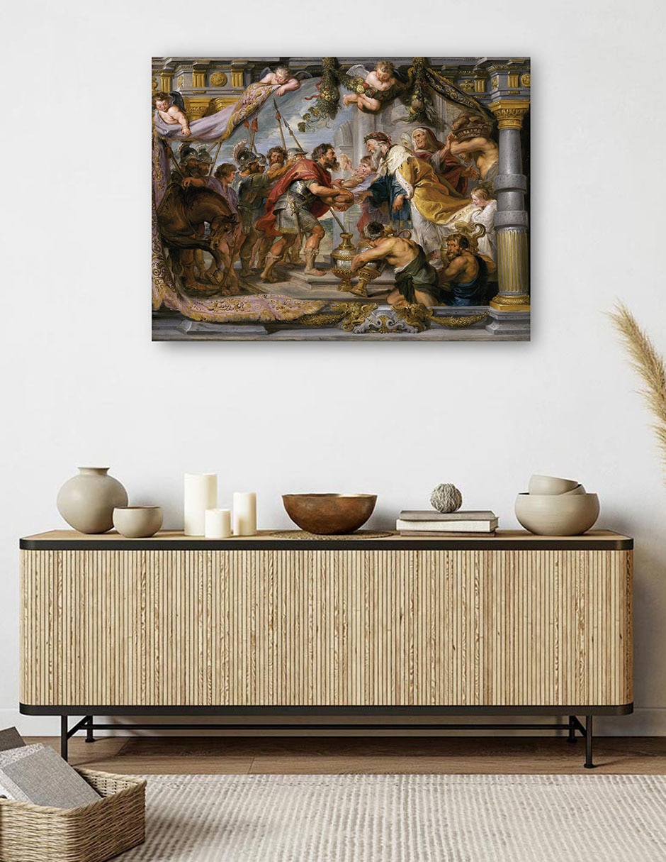 Cuadro decorativo El encuentro de Abraham y Melquisedec (c. 1626) técnica mixta Religión y Espiritualidad 5