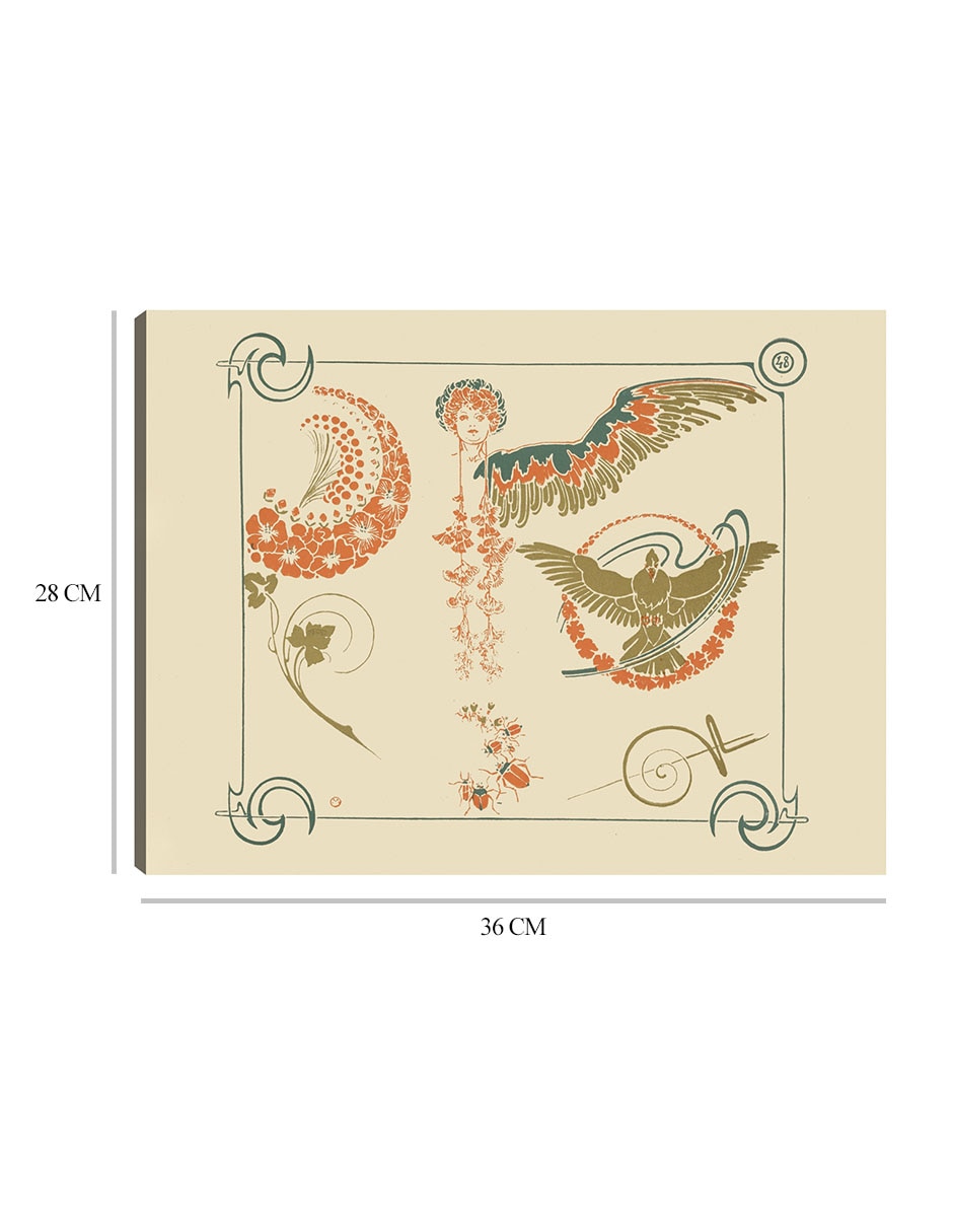 Cuadro decorativo técnica mixta Formas 8
